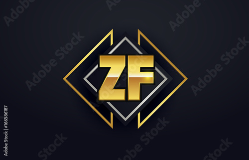 Free Download ZF Initial Logo for your startup venture - GFXLoad