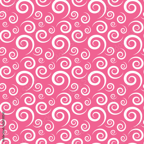 Seamless vector pattern with decorative swirls