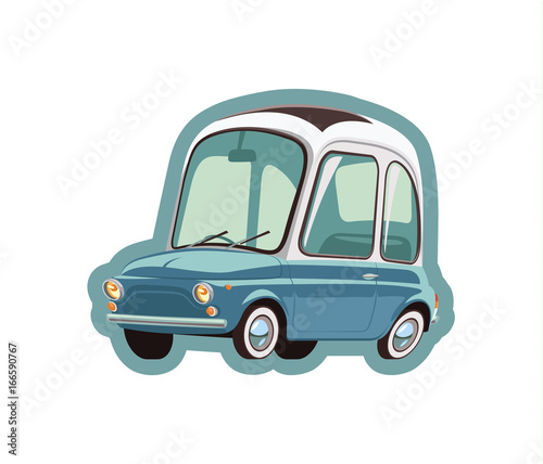 Little blue car