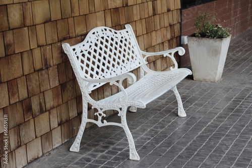 chairs in the garden is vintage style