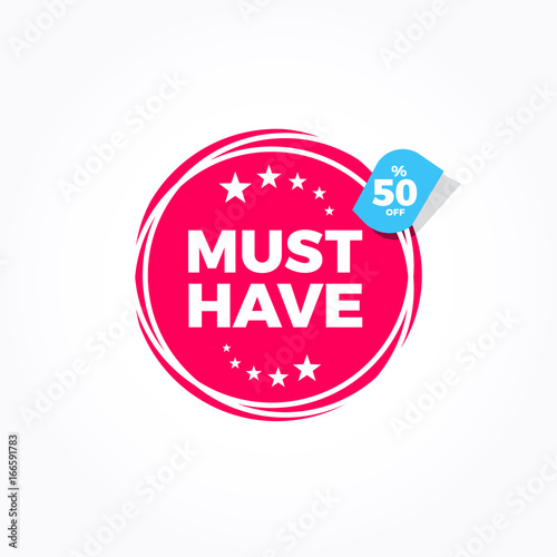 Must Have 50% Off Label