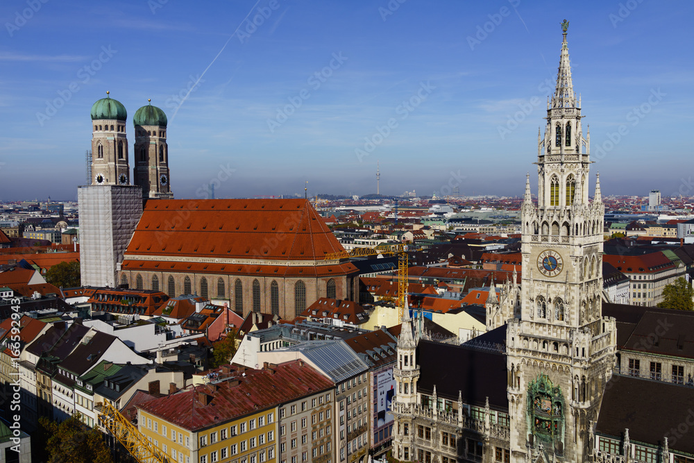 Naklejka premium munich skyline