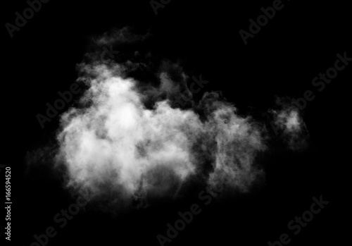 clouds on black background