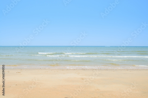 Sea summer background. landscape with clouds, ocean nature's tranquility