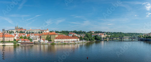 Фотография Prague and the river Moldava - panoramic view