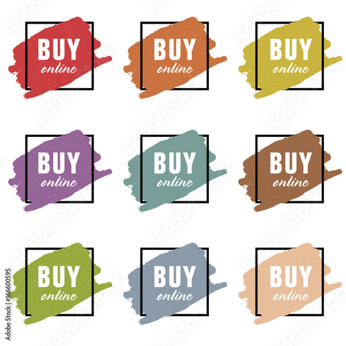 buy online icon set illustration