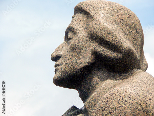 Adam Mickiewicz Sculpture in Vilnius, Lithuania photo