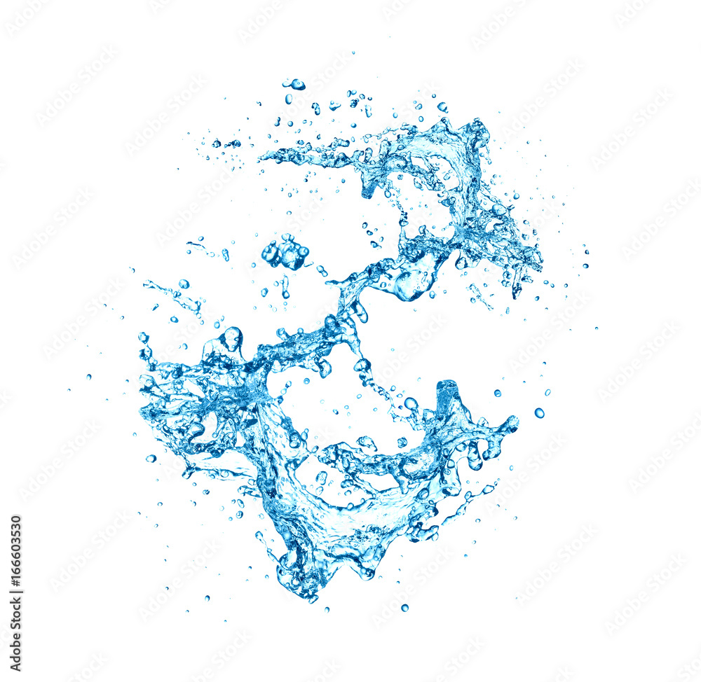 Obraz premium water splash isolated on white background