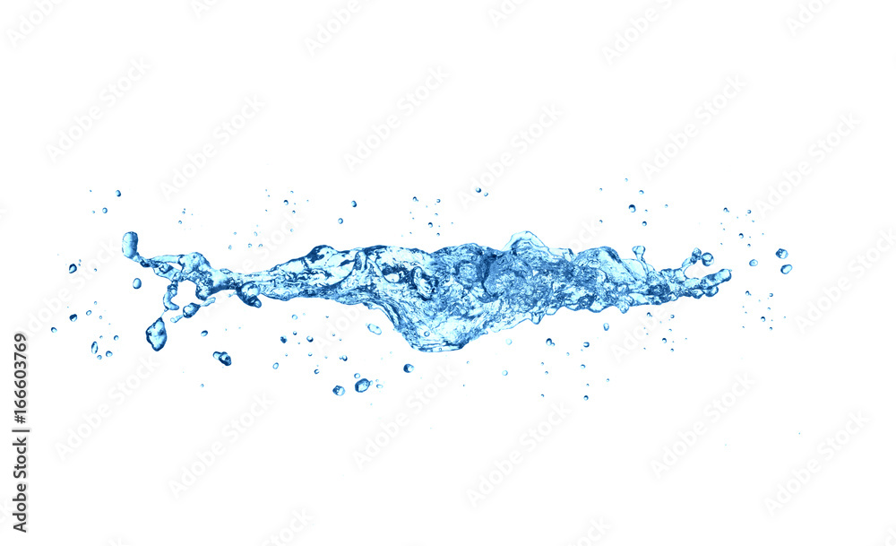 water splash isolated on white background water splash isolated on white background