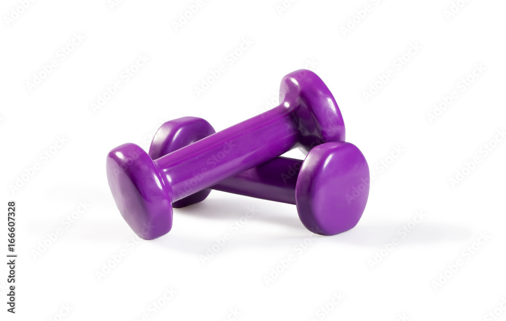 Dumbbells on white Dumbbells on white