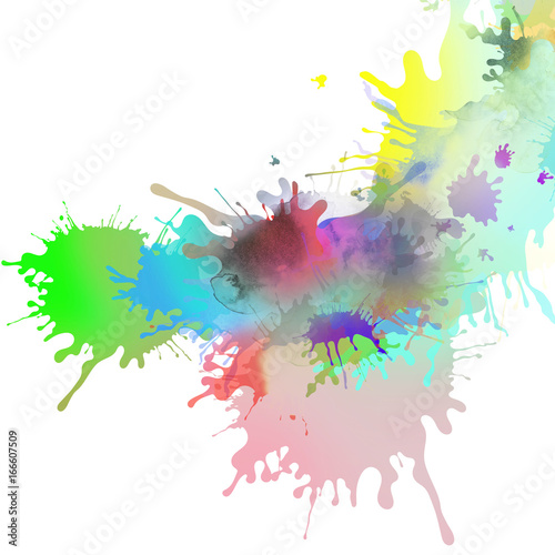 kleckse farben bunt grafik