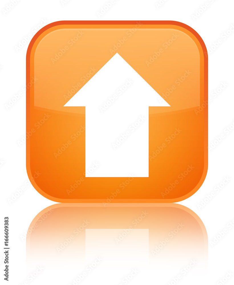 Upload arrow icon special orange square button Upload arrow icon special orange square button
