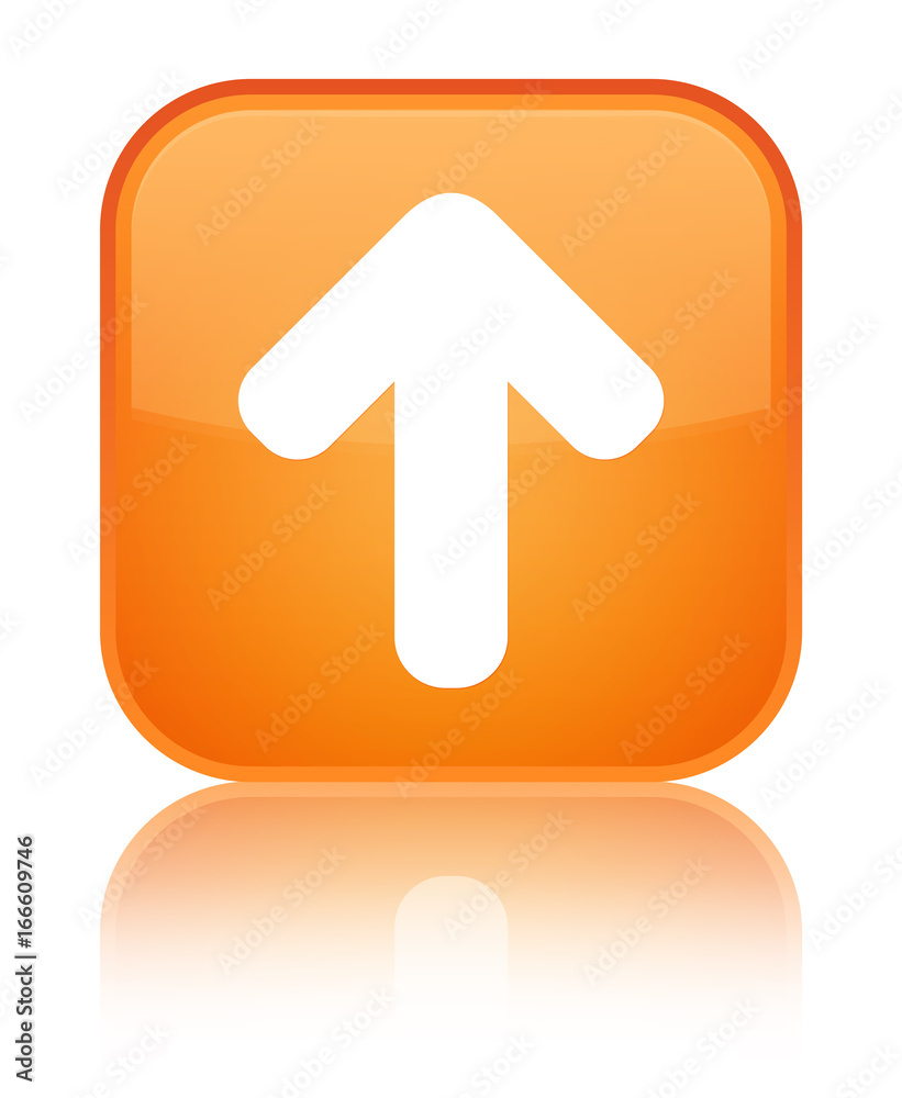 Upload arrow icon special orange square button Upload arrow icon special orange square button