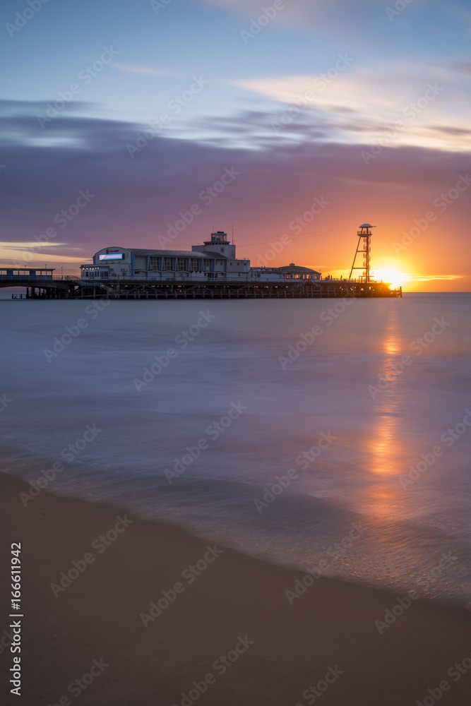 Bournemouth Beach and Pier at Sunrise