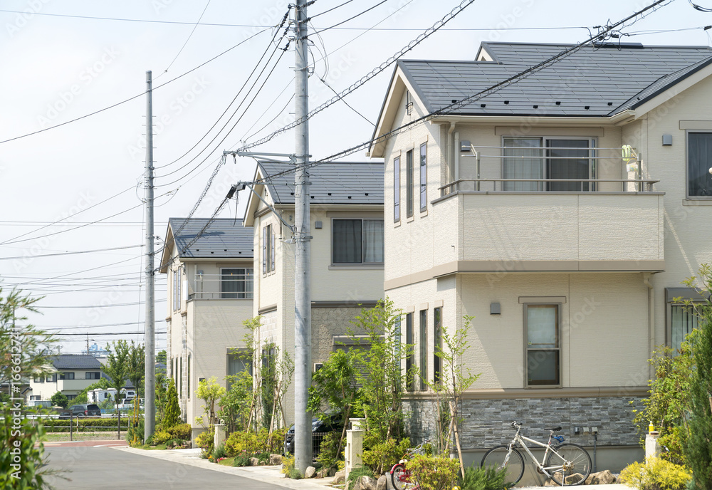 住宅街　イメージ　東京郊外