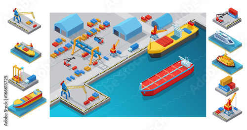 Isometric Seaport Concept