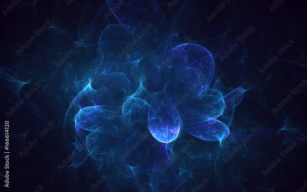 3D rendering abstract fractal light background 3D rendering abstract fractal light background