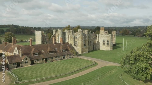 Aerial 5 of Cowdray Ruins, Midhurst, UK photo