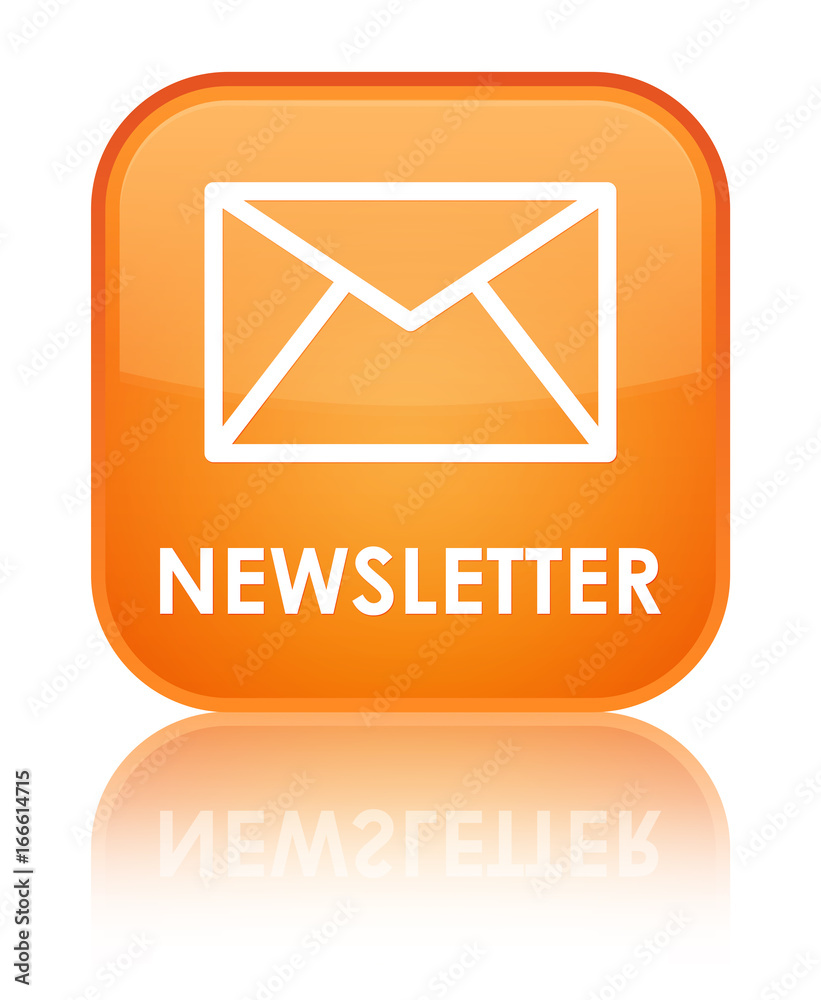 Newsletter special orange square button