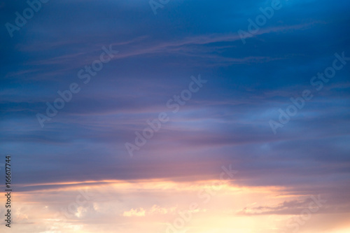 Clouds at sunset as background © schankz