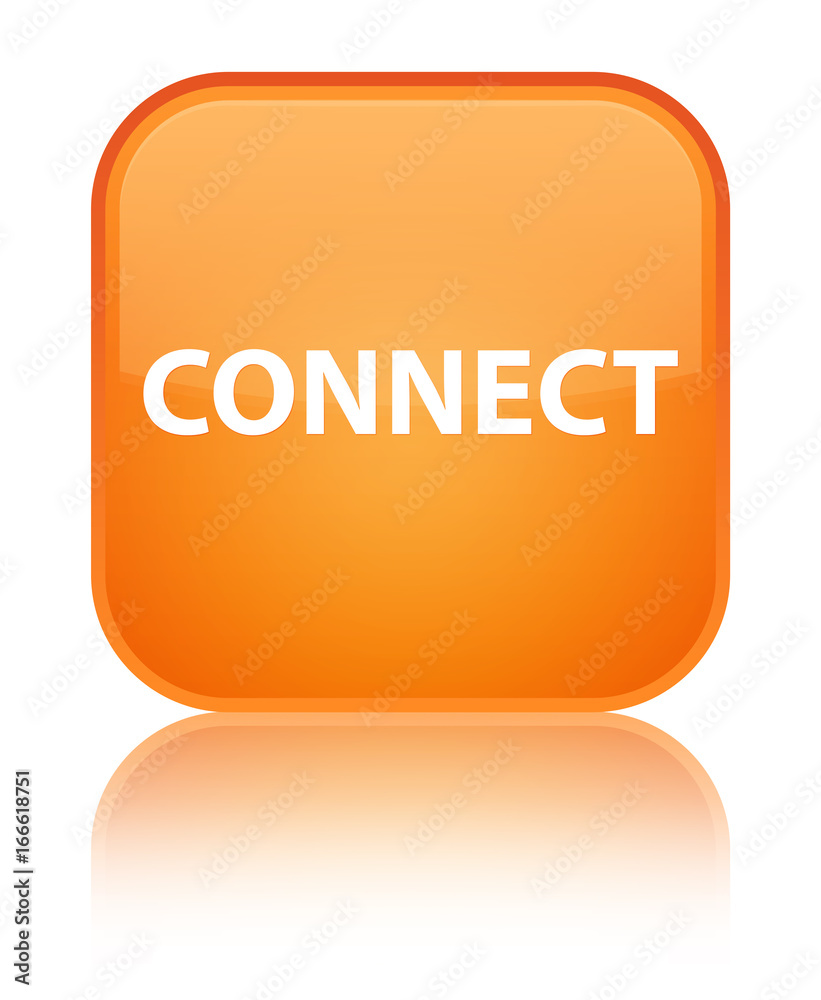 Connect special orange square button Connect special orange square button