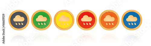 Regen - Bronze Buttons