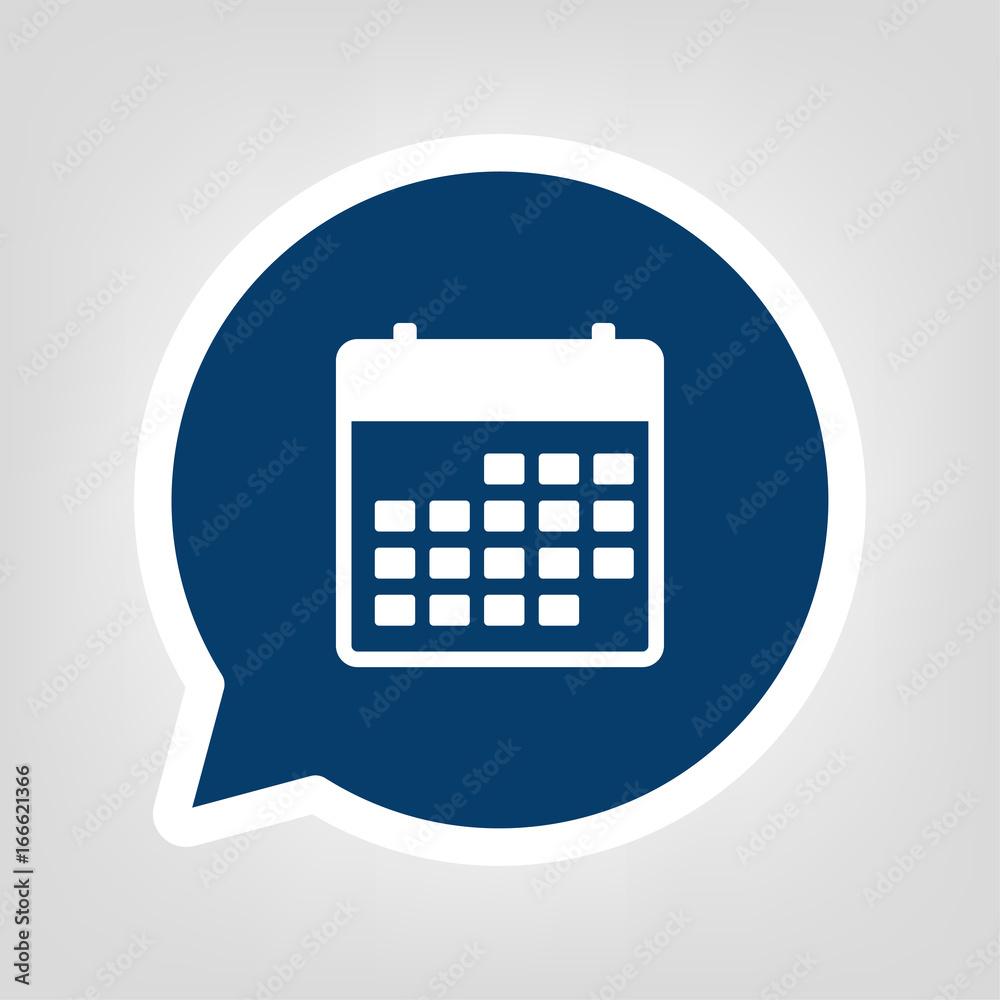 Sprechblase Kalender Sprechblase Kalender