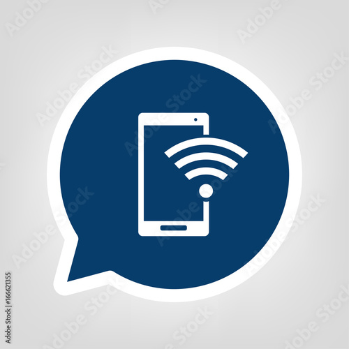 Sprechblase Smartphone WLAN