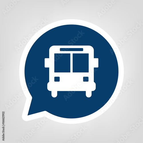 Sprechblase Autobus