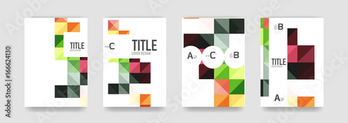 Set of brochure cover templates