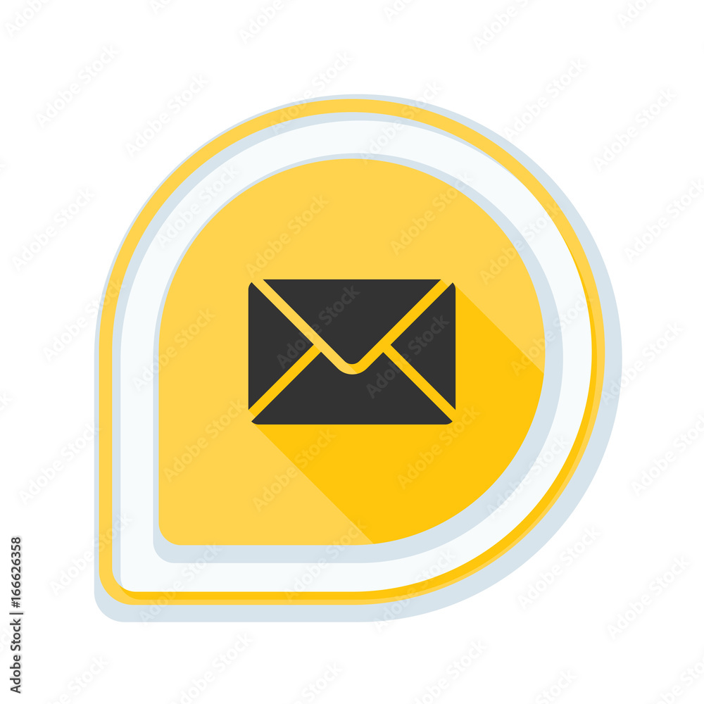 Mail sign button illustration Mail sign button illustration