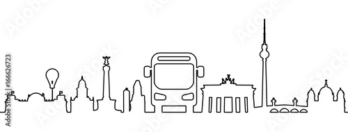 Skyline Berlin Bus