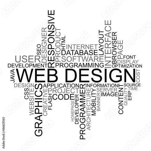 Web Design tag cloud