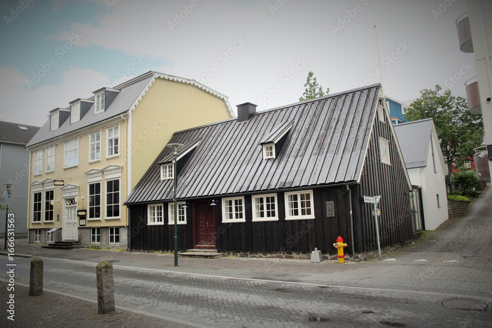 Islande, maison de pionnier à Reykjavík