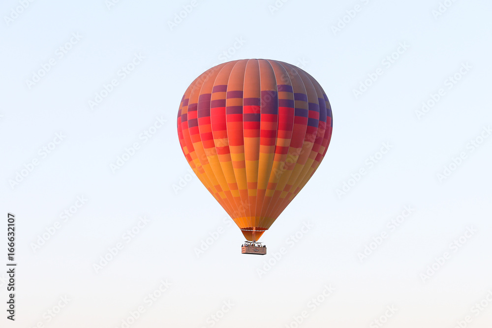 Naklejka premium Hot Air Balloon Over Goreme Town