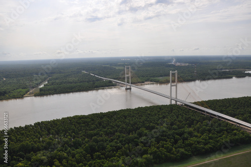 Suspension Bridge Over Mississippi River