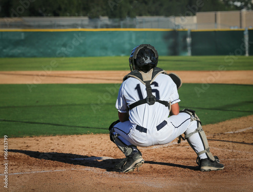 Canvas Print baseball catcher