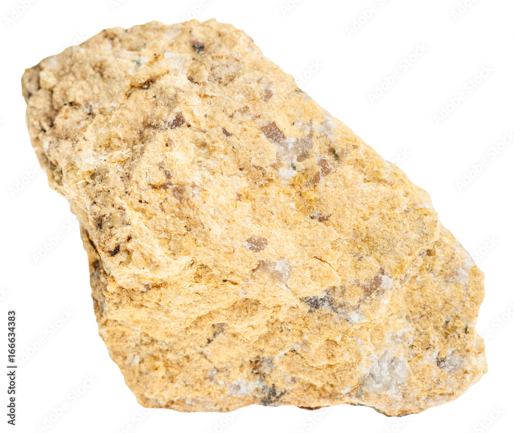 amorphous narsarsukite stone isolated