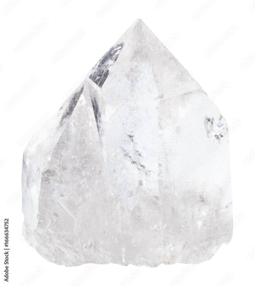 natural quartz rock-crystal isolated - obrazy, fototapety, plakaty 