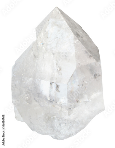 crystal of rock-crystal isolated
