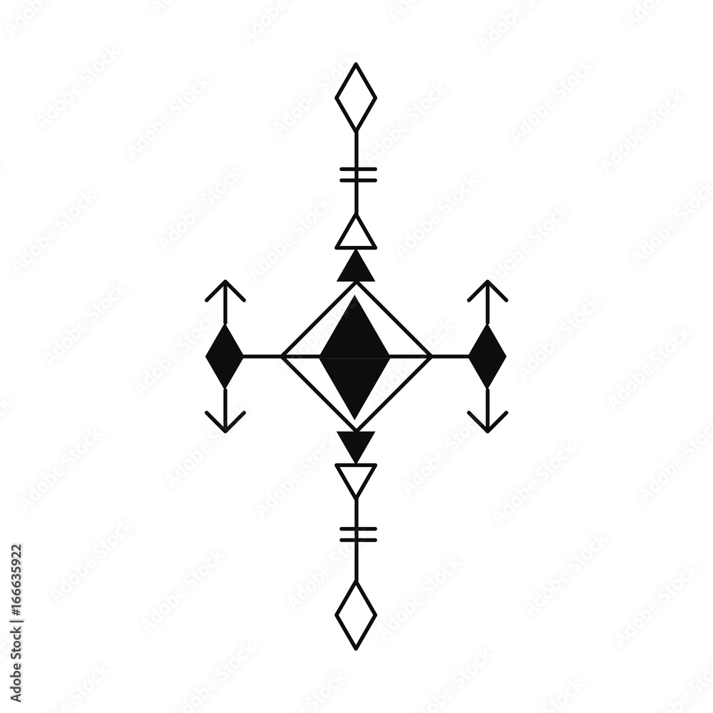 Aztec pattern in simple style