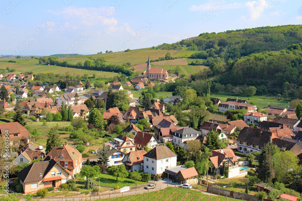 Village d'Andlau Alsace Vosges
