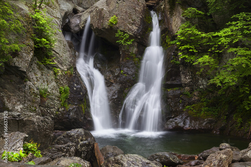 Close Up Wide View Of Bash Bish Falls