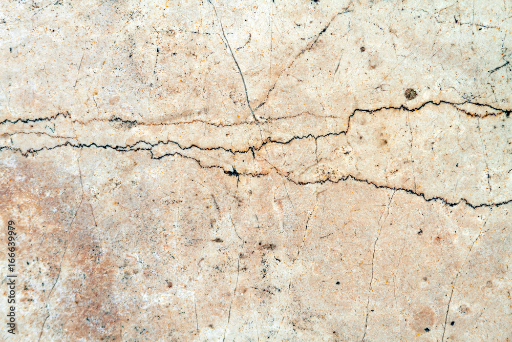 Obraz premium Close-up front of cracked marble texture