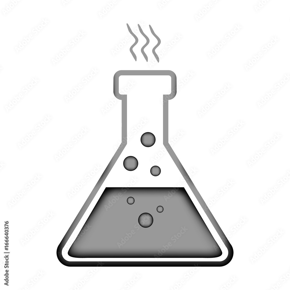 Laboratory glass sign icon.