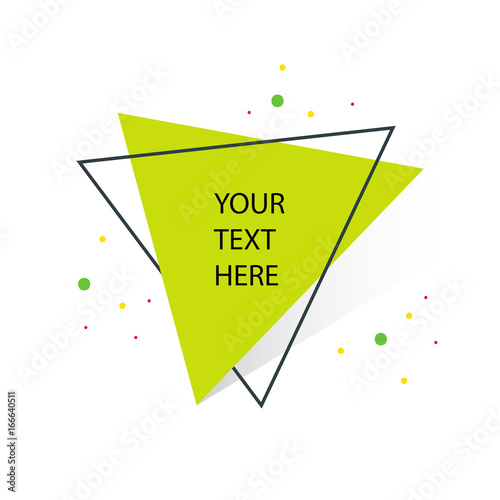 Geometric Banner with Flat Style. For poster or social media campaign.
