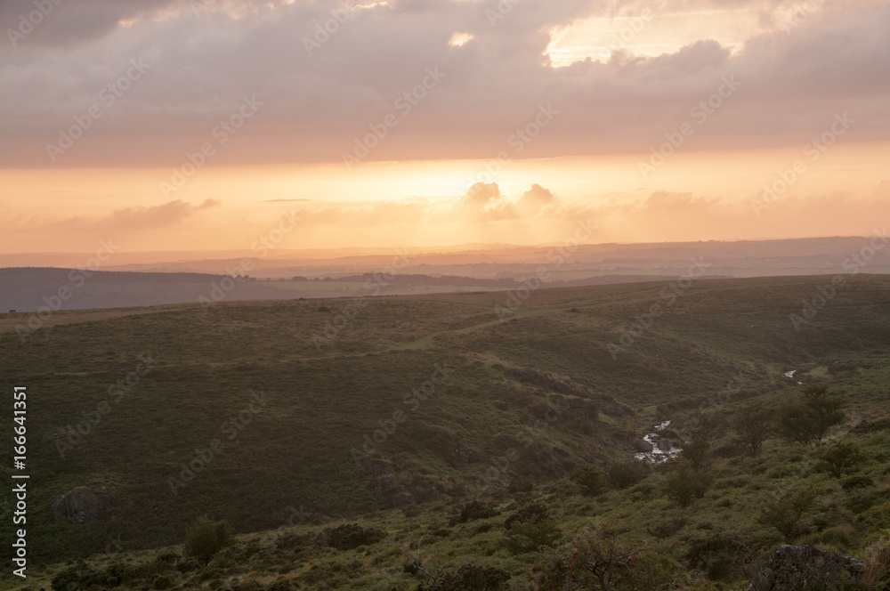 Fototapeta premium Early evening on Dartmoor