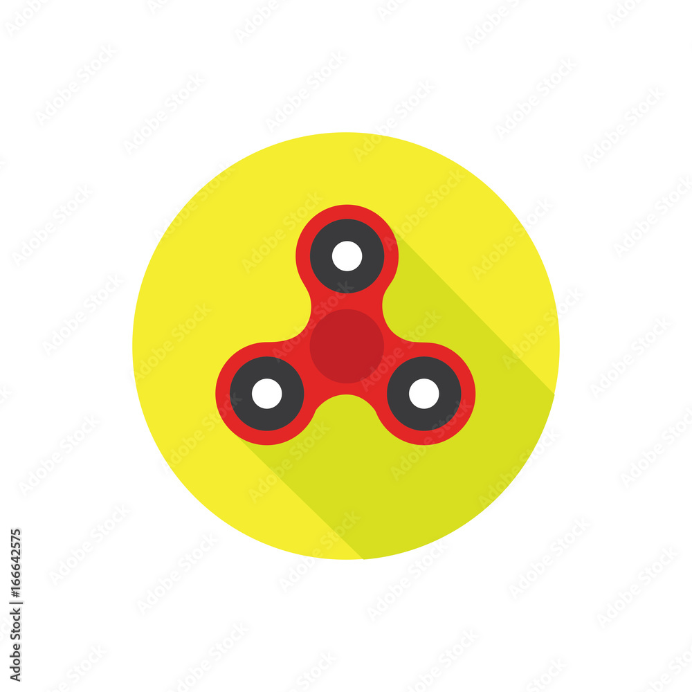 Fidget Spinner - 3 pronged hand toy spun by its center Stock Vector | Adobe  Stock