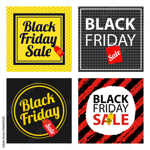 black friday sale poster sets