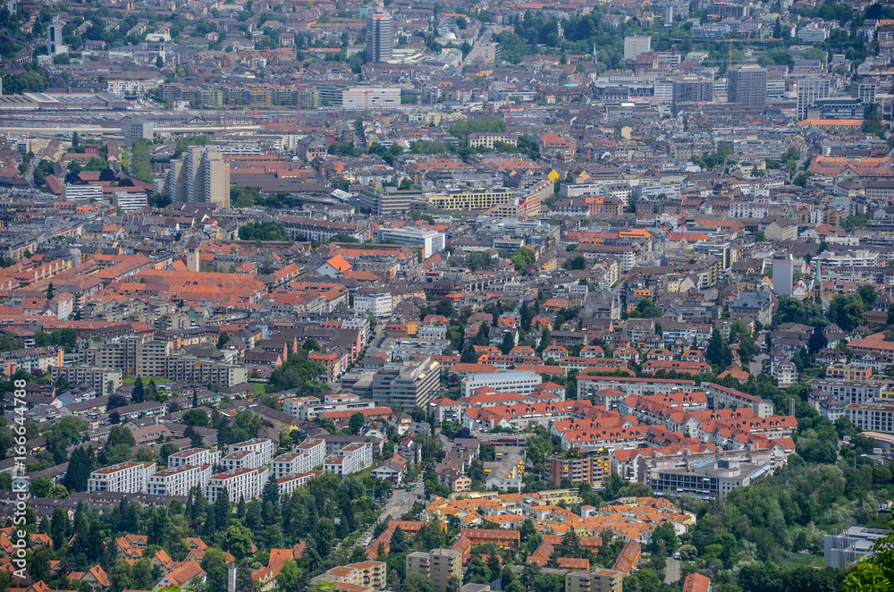 Obraz premium A cityscape view of Prague, Czech Republic